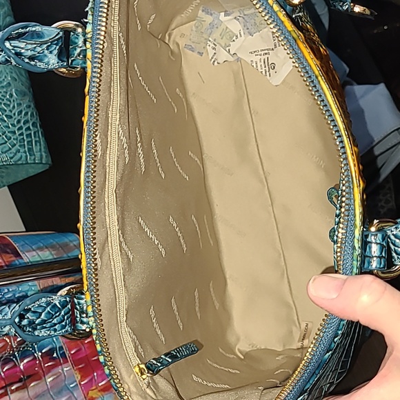 NWT Brahmin Large Duxbury Satchel Bermuda Ombré Melbourne - Picture 4 of 9